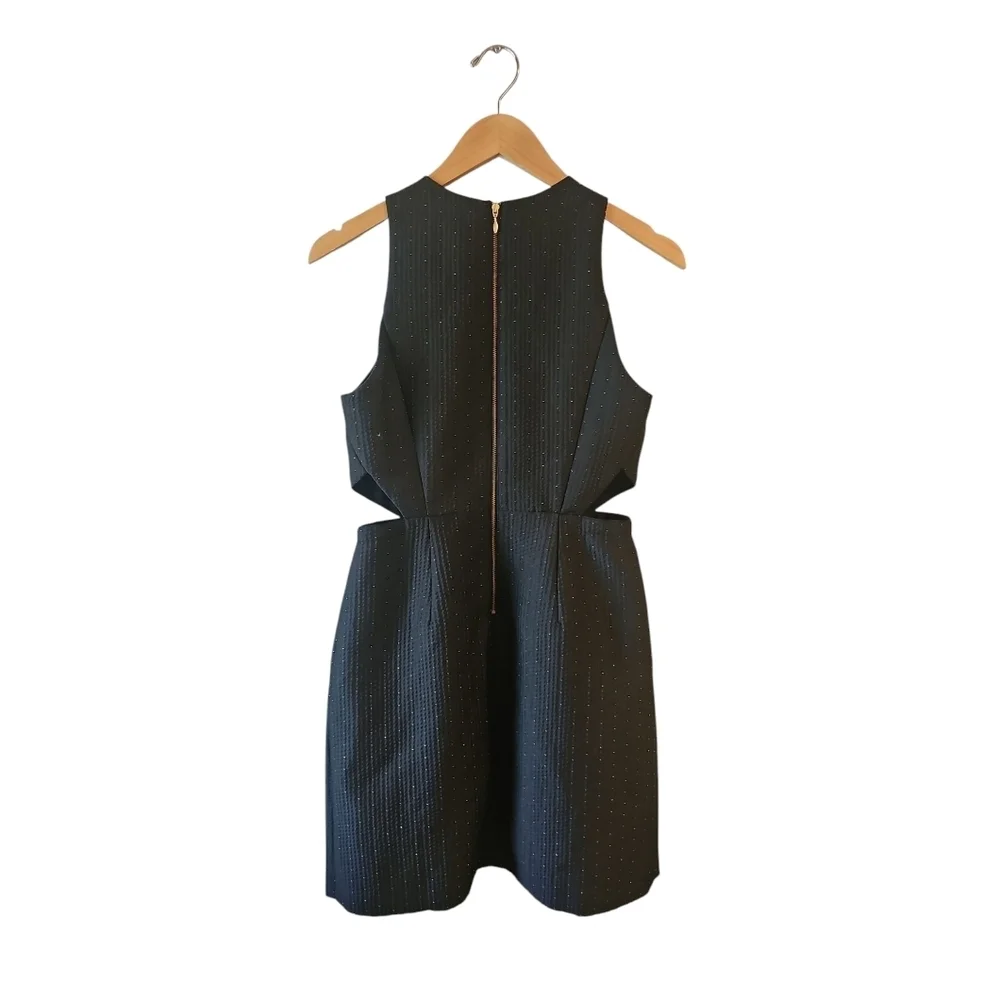 Madewell Black Gold Nightfall Jacquard Cutout Dress 4 New - Picture 3 of 8
